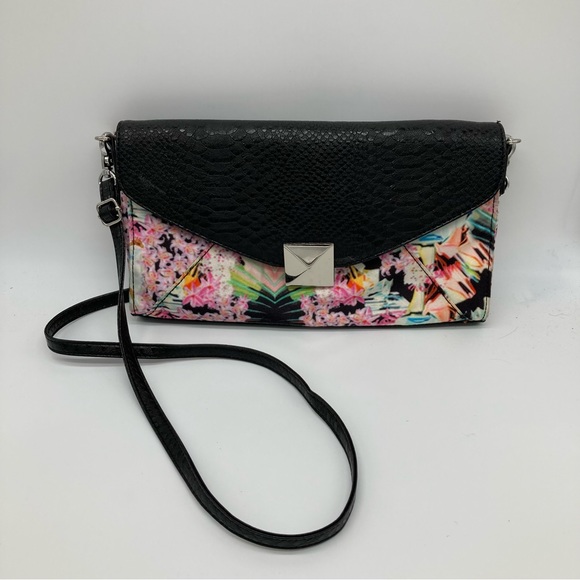 Cosmopolitan black tropical clutch bag - Picture 8 of 8